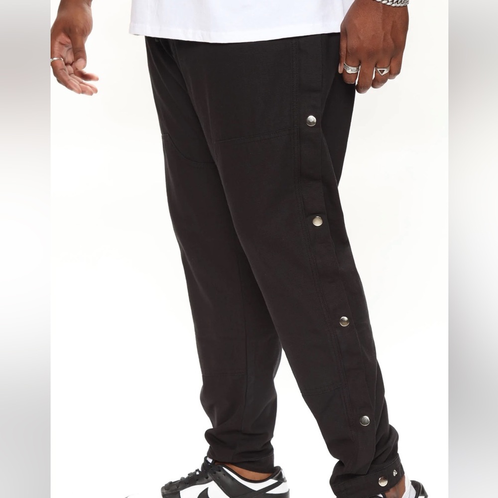 Fashion Nova Men. East Side Snap Button Pants.